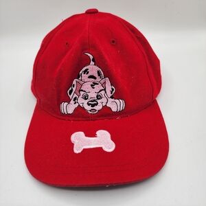 Vintage Disney Annco Professional Model 101 Dalmatians Youth Snapback Red Hat